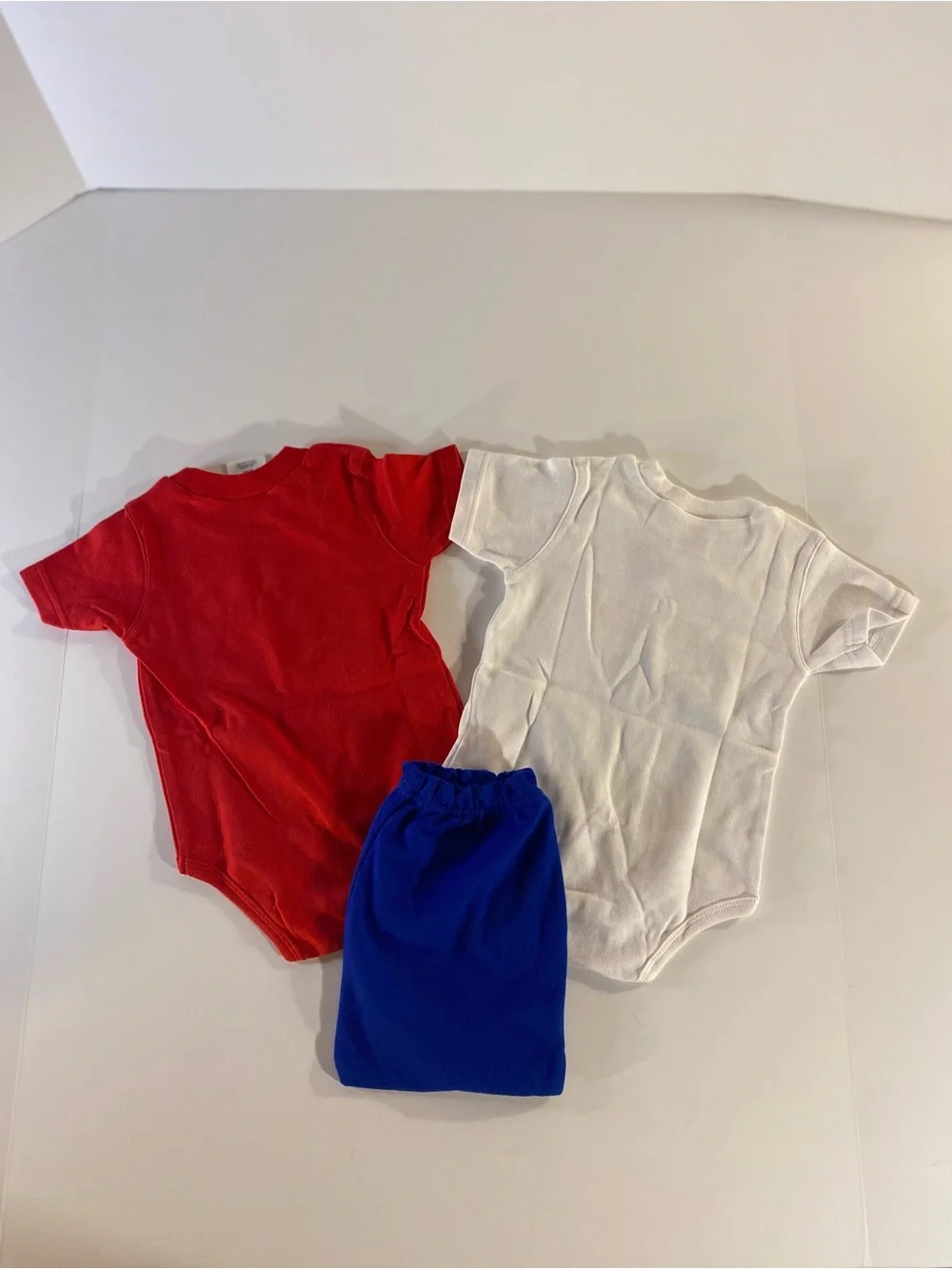 Patriotic Puppy Infant Set - Red White Blue